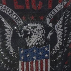 Affliction Black and Red Tank Top